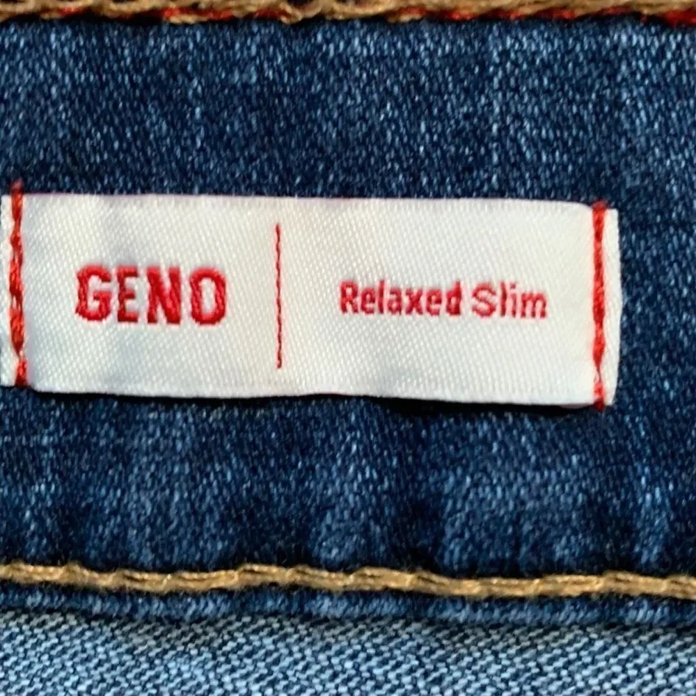 True Religion Geno Jeans Medium Wash Relaxed Slim Cotton Stretch‎ Denim 40